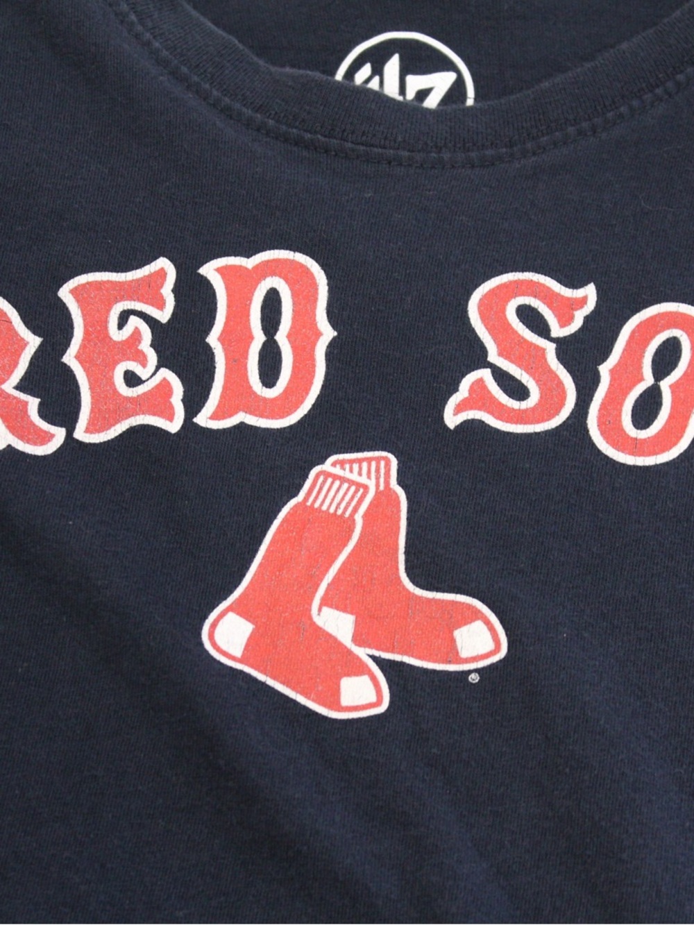 47 Navy Tee with Red Boston Socks Logo